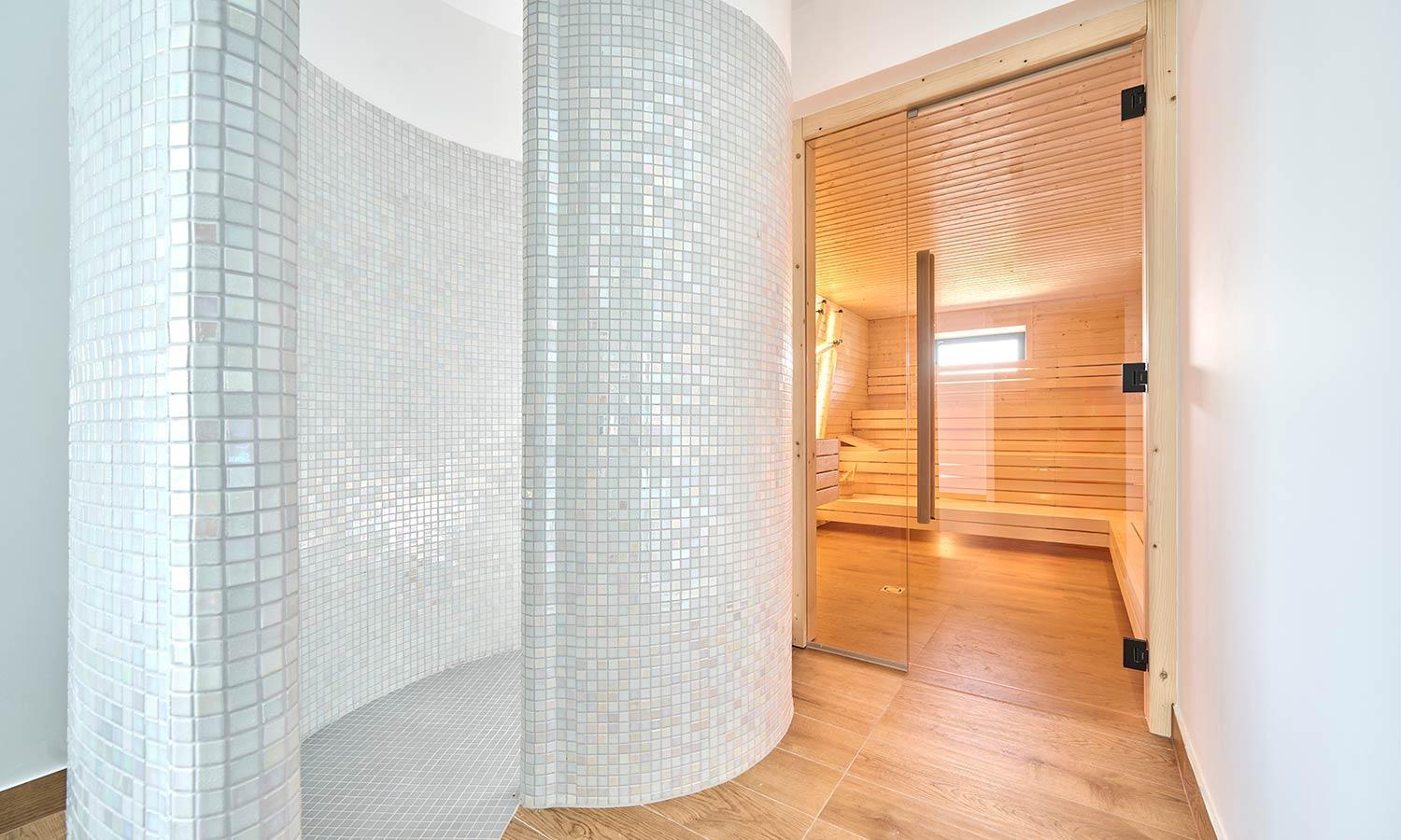 Aminess Style Glamping Villas & Holiday Homes Atea Njivice Exterior photo A modern Finnish sauna