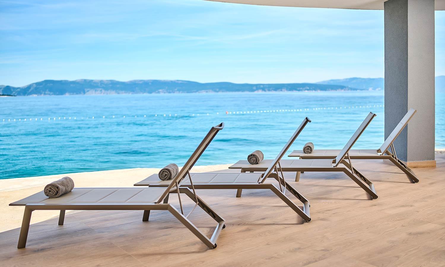Aminess Style Glamping Villas & Holiday Homes Atea Njivice Exterior photo View of the Adriatic Sea from the hotel