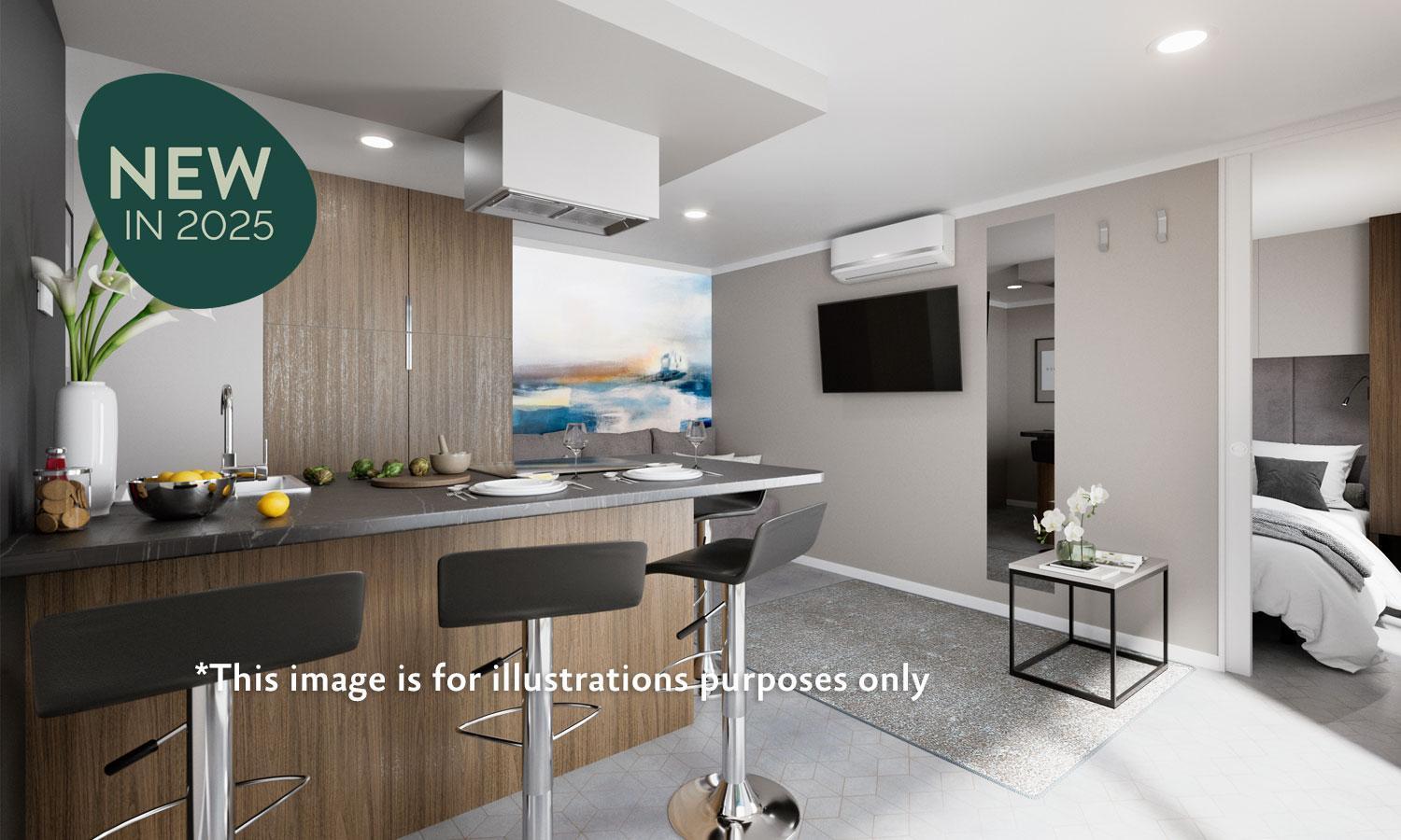 Aminess Style Glamping Villas & Holiday Homes Atea Njivice Exterior photo Interior of a typical apartment