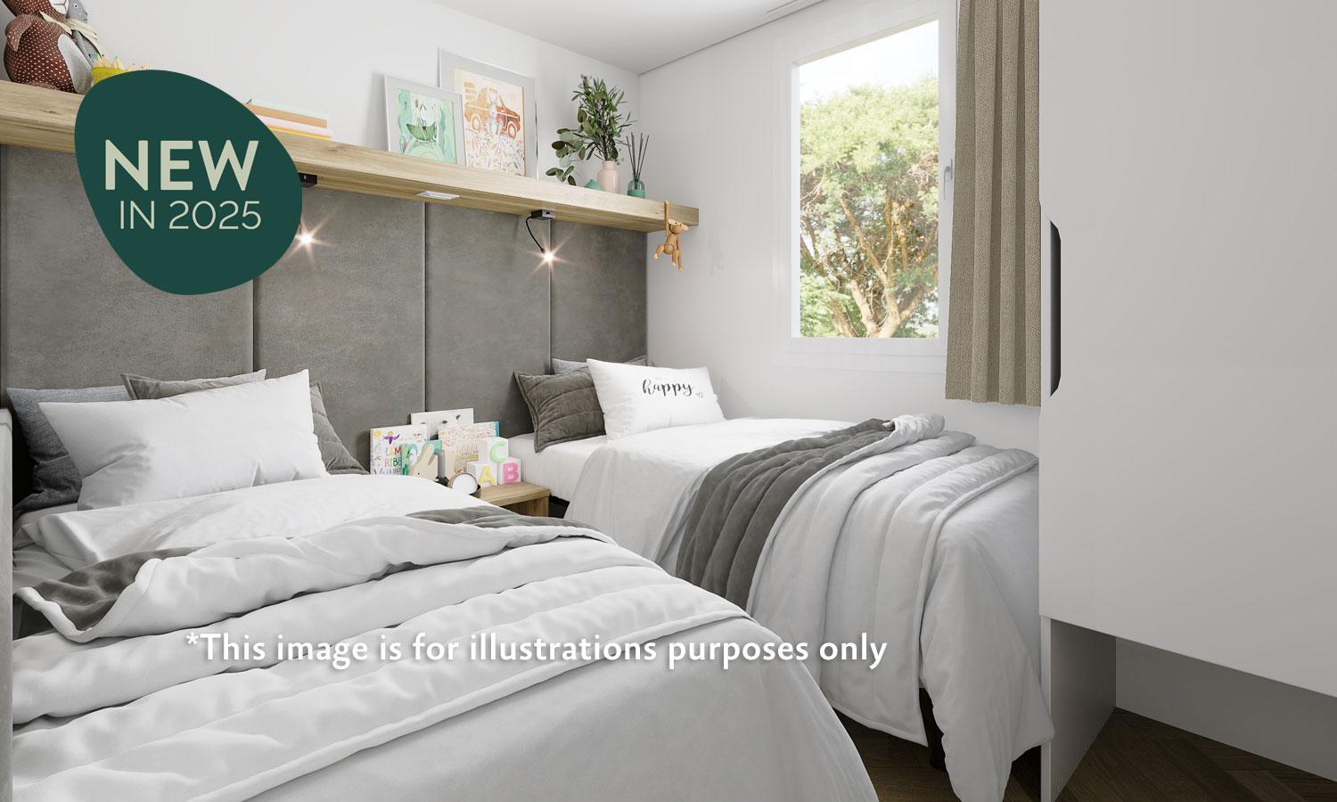 Aminess Style Glamping Villas & Holiday Homes Atea Njivice Room photo The proposed bedroom design for the new 2025 Village