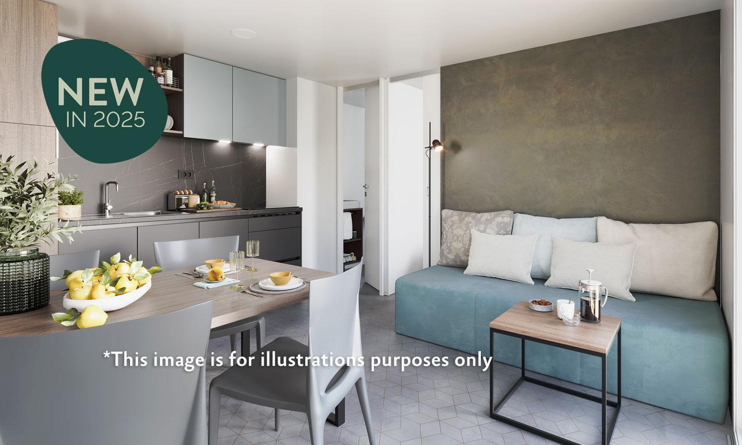 Aminess Style Glamping Villas & Holiday Homes Atea Njivice Exterior photo Interior of a typical apartment