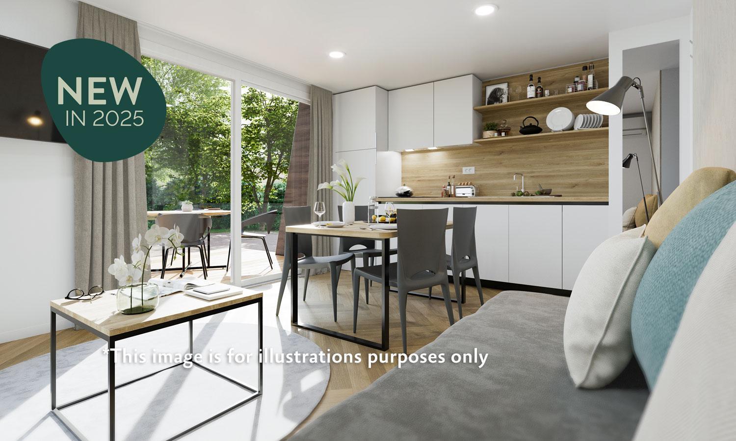 Aminess Style Glamping Villas & Holiday Homes Atea Njivice Room photo Interior of a new home at the new development
