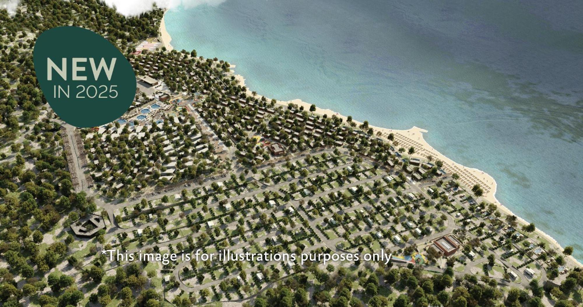 Aminess Style Glamping Villas & Holiday Homes Atea Njivice Exterior photo 3D rendering of the proposed resort