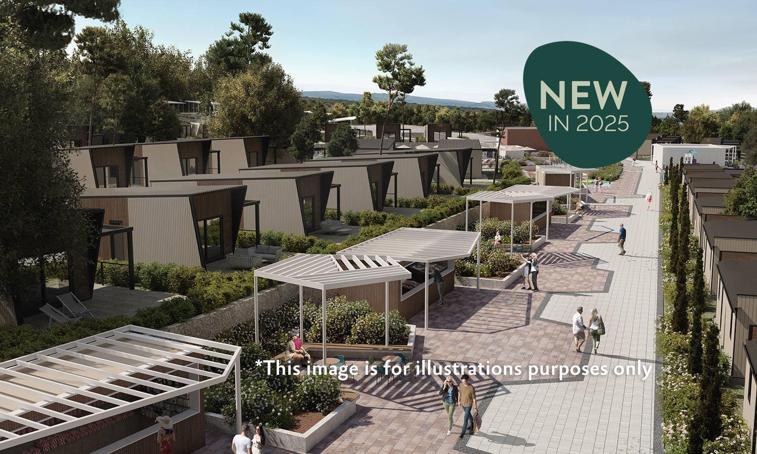 Aminess Style Glamping Villas & Holiday Homes Atea Njivice Exterior photo Artist's Impression of the proposed new residential village